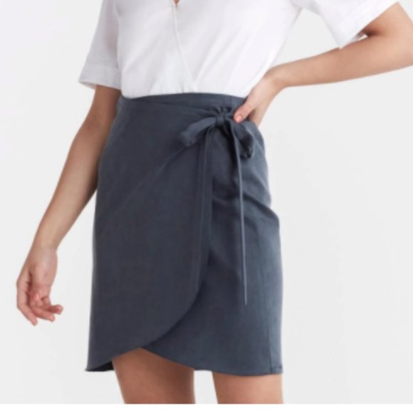 VETTA | The Two Piece Sheath Dress in Slate Blue - Picture 2 of 6